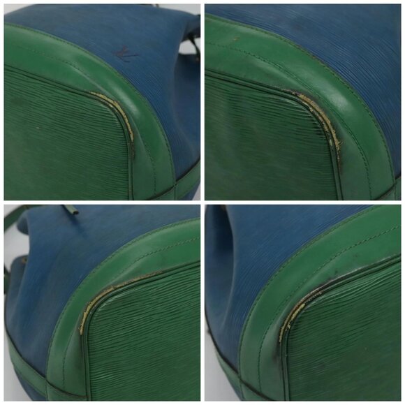 LOUIS VUITTON Epi Noe Shoulder Bag Bicolor Green Blue M44044 LV Auth 112153 - Picture 15 of 15